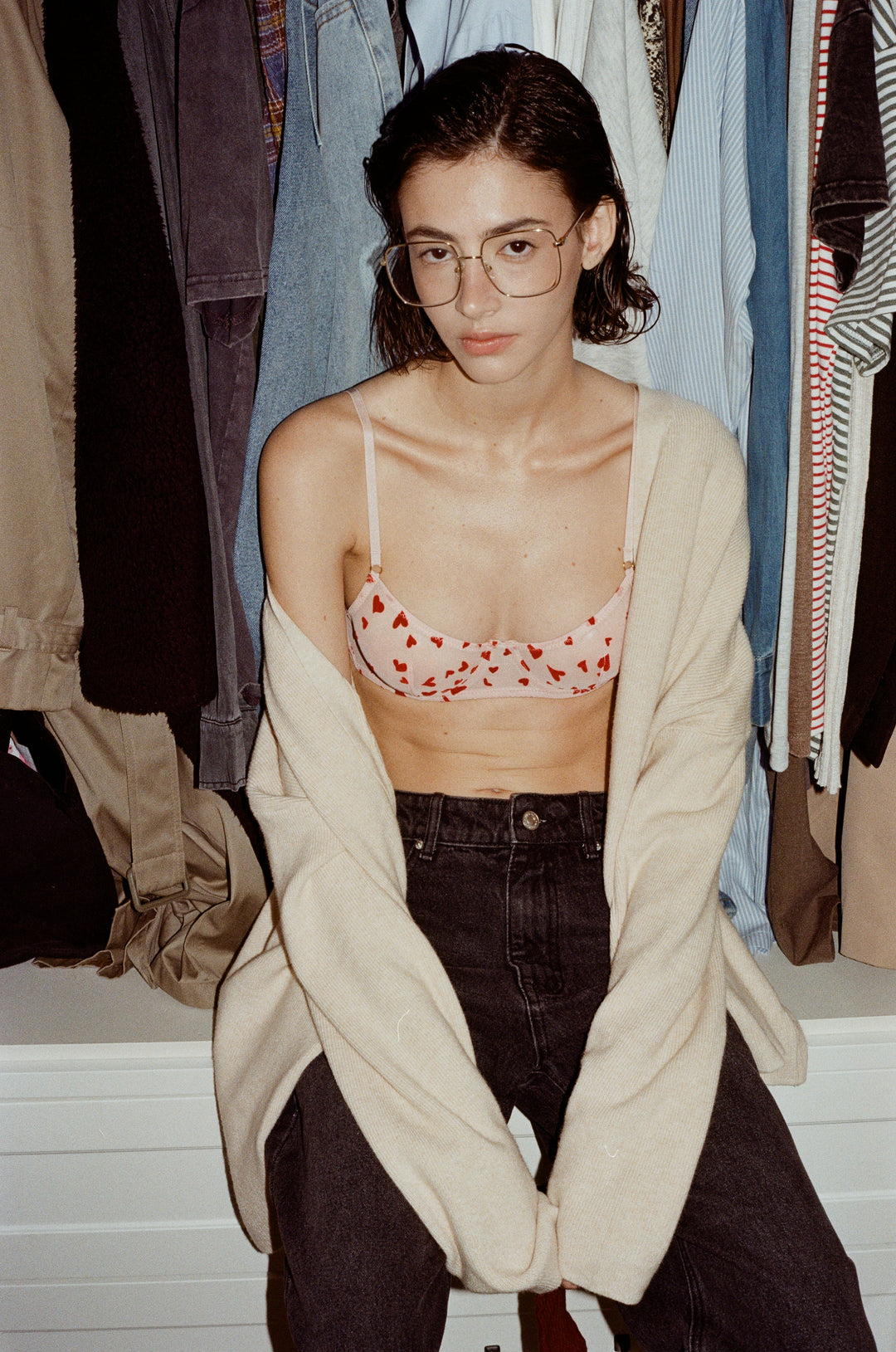 חזיית ברזלים הארטס שקפקפה | ורוד