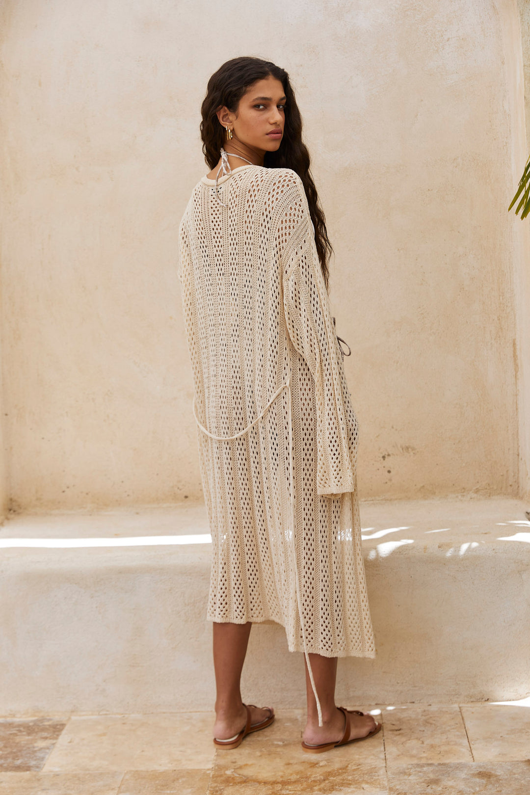 קימונו קרושה קלי בשילוב קשירה | בז'