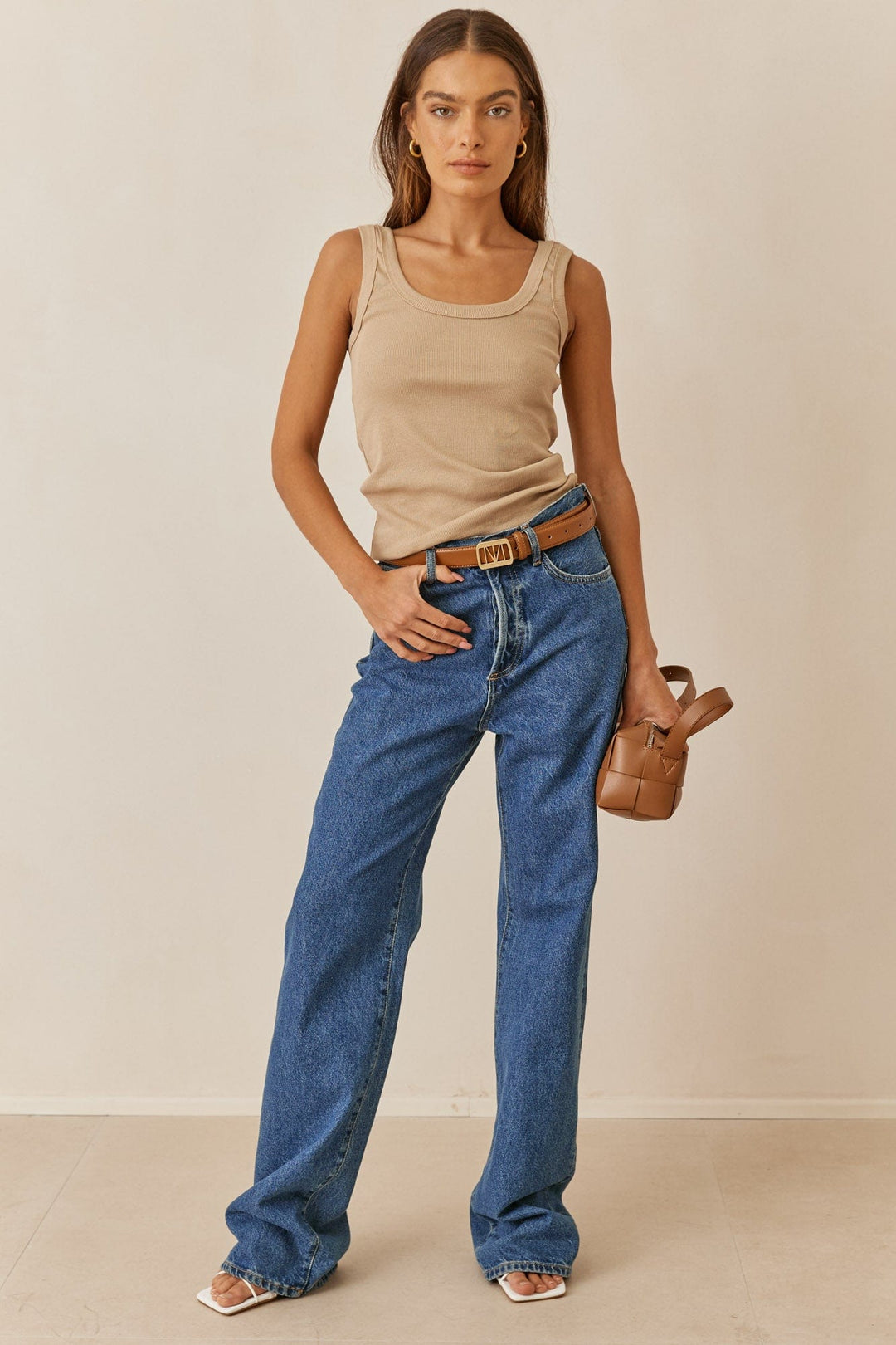 גופיית בייסיק סאמר  | בז'