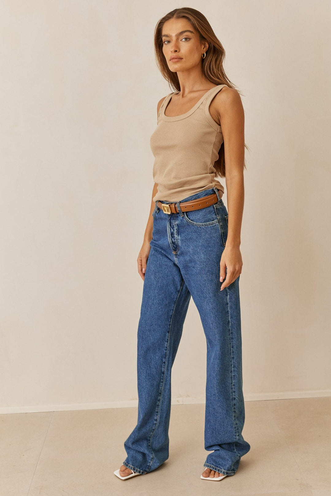 גופיית בייסיק סאמר  | בז'