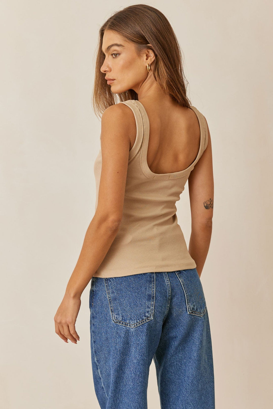 גופיית בייסיק סאמר  | בז'