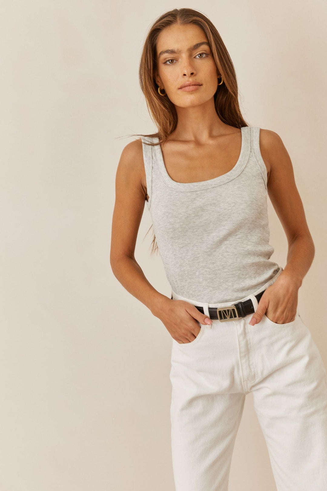 גופיית בייסיק סאמר  | אפור