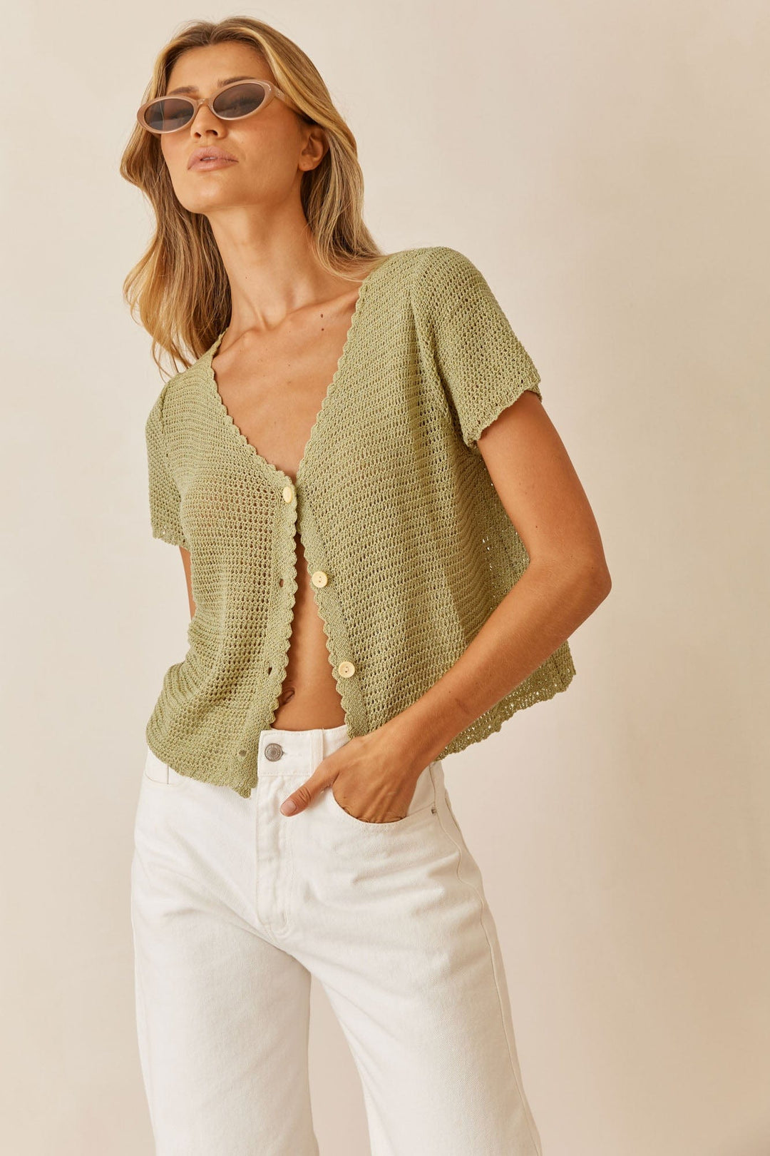 מכופתרת ברנדי בד קרושה | ירוק