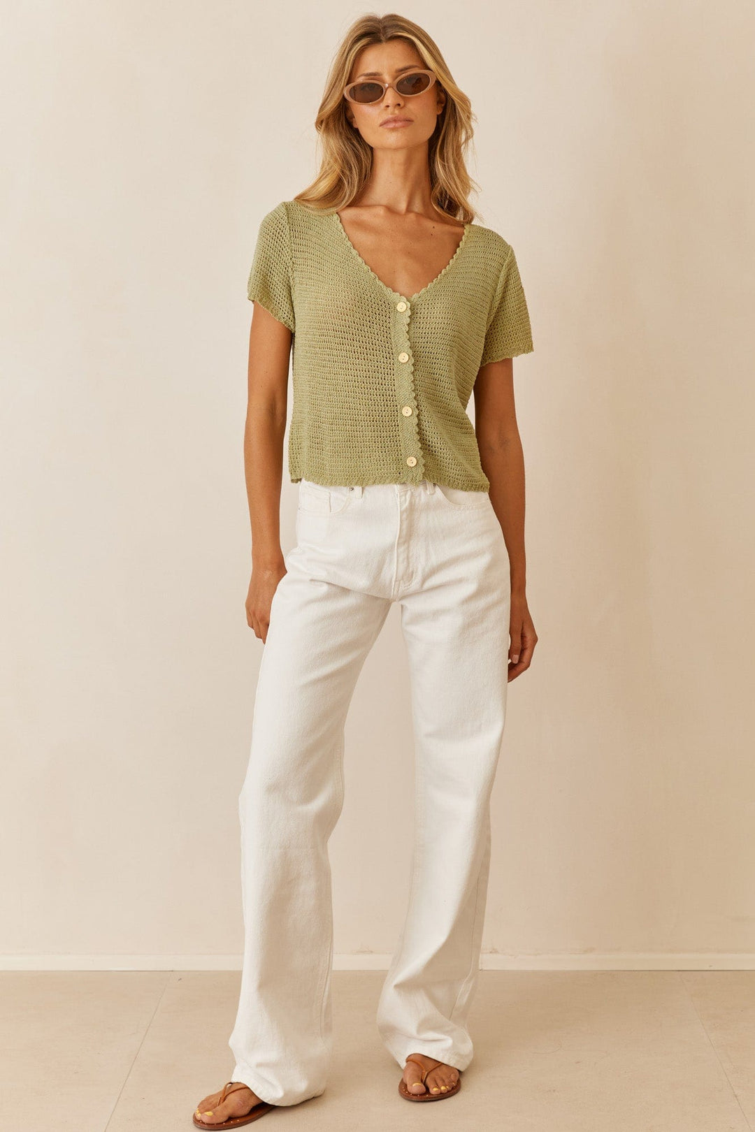 מכופתרת ברנדי בד קרושה | ירוק