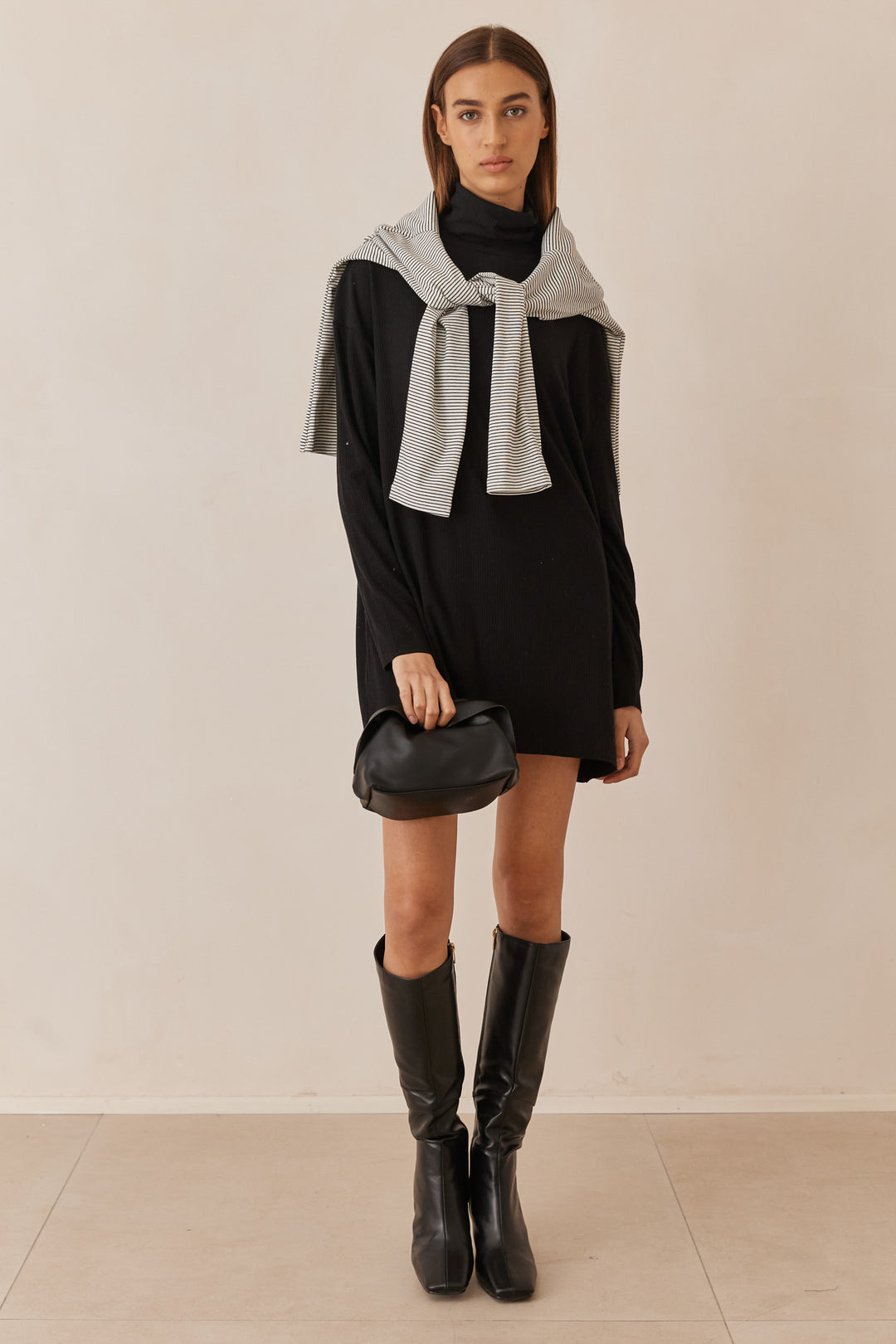 טוניקת גולף סטפני | שחור