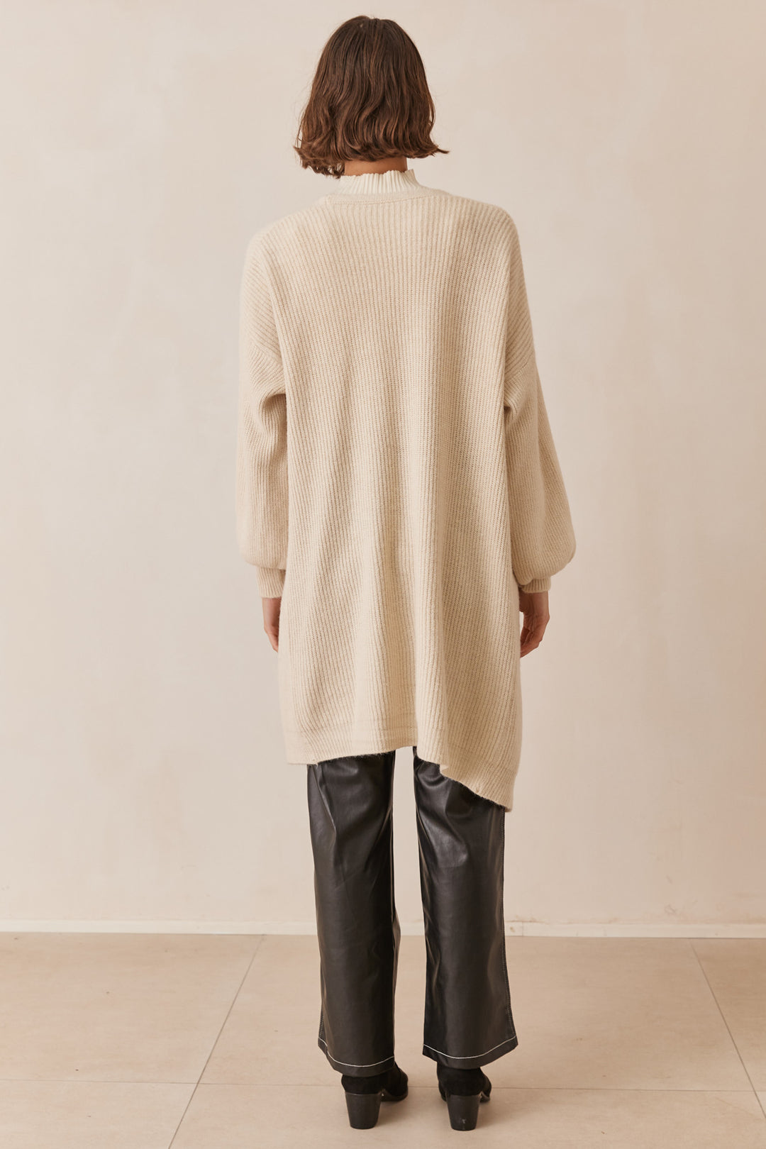 קרדיגן שיילו בד סריג | בז׳