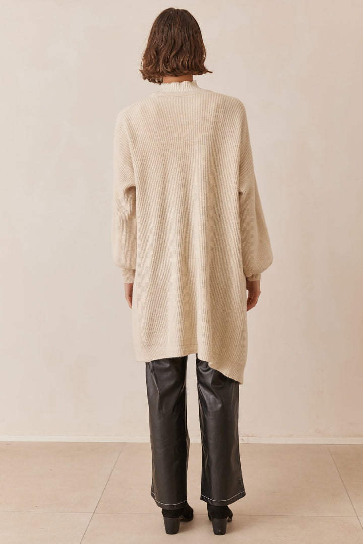 קרדיגן שיילו בד סריג | בז׳