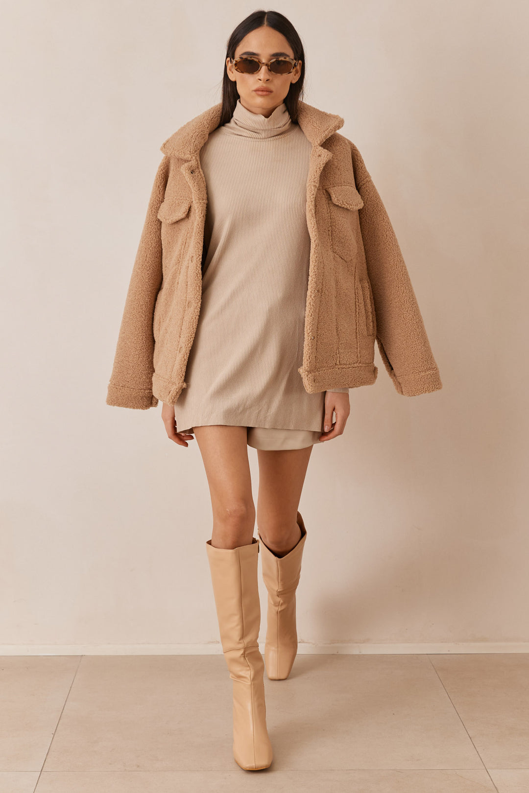 טוניקת גולף סטפני | בז׳