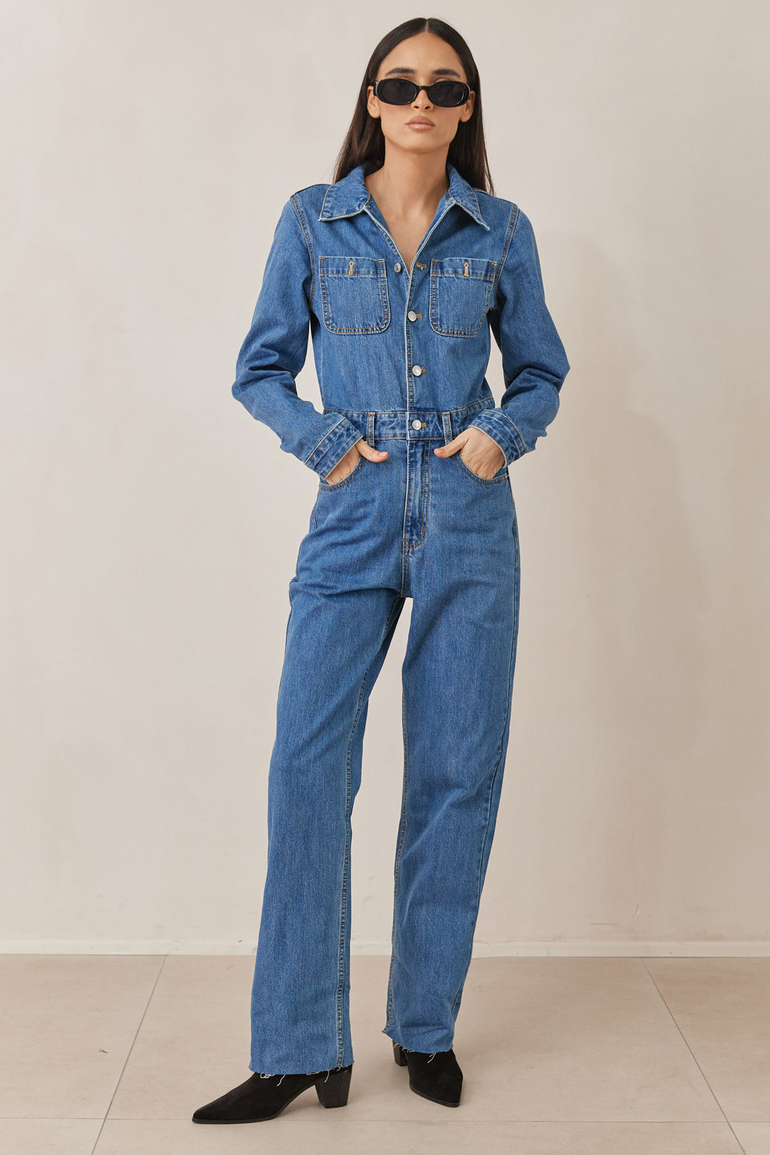 אוברול דנים לילי | ג'ינס