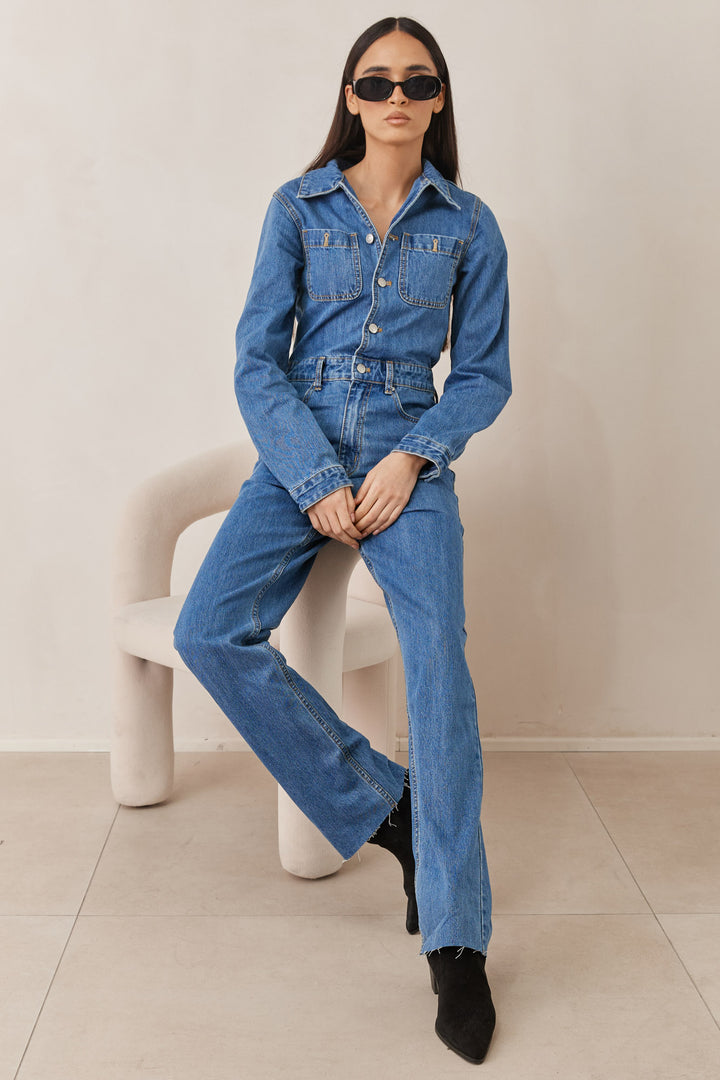 אוברול דנים לילי | ג'ינס