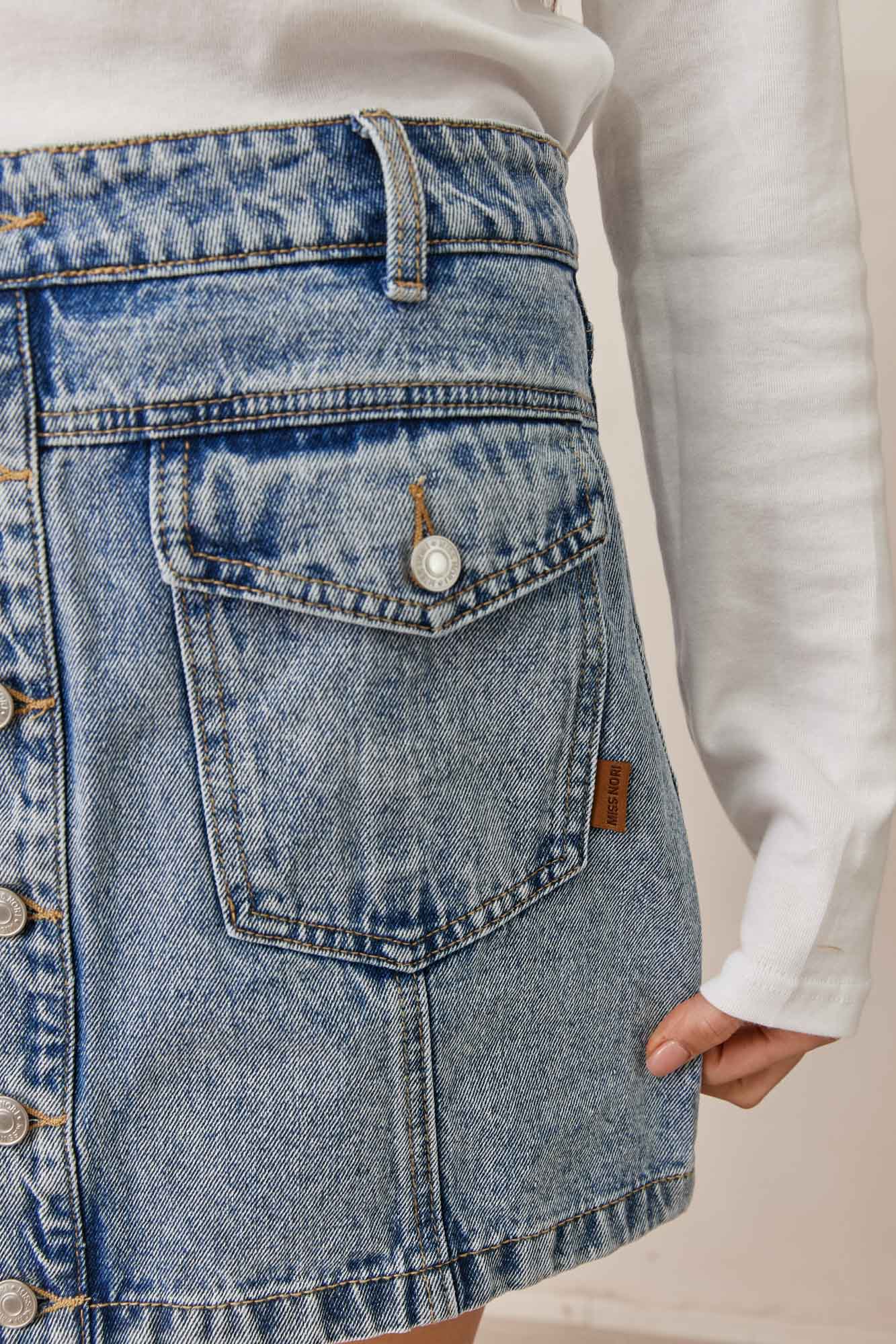 חצאית מיני דנים סול | ג'ינס