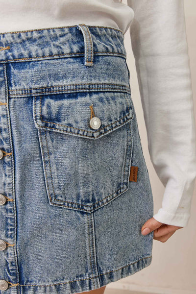 חצאית מיני דנים סול | ג'ינס