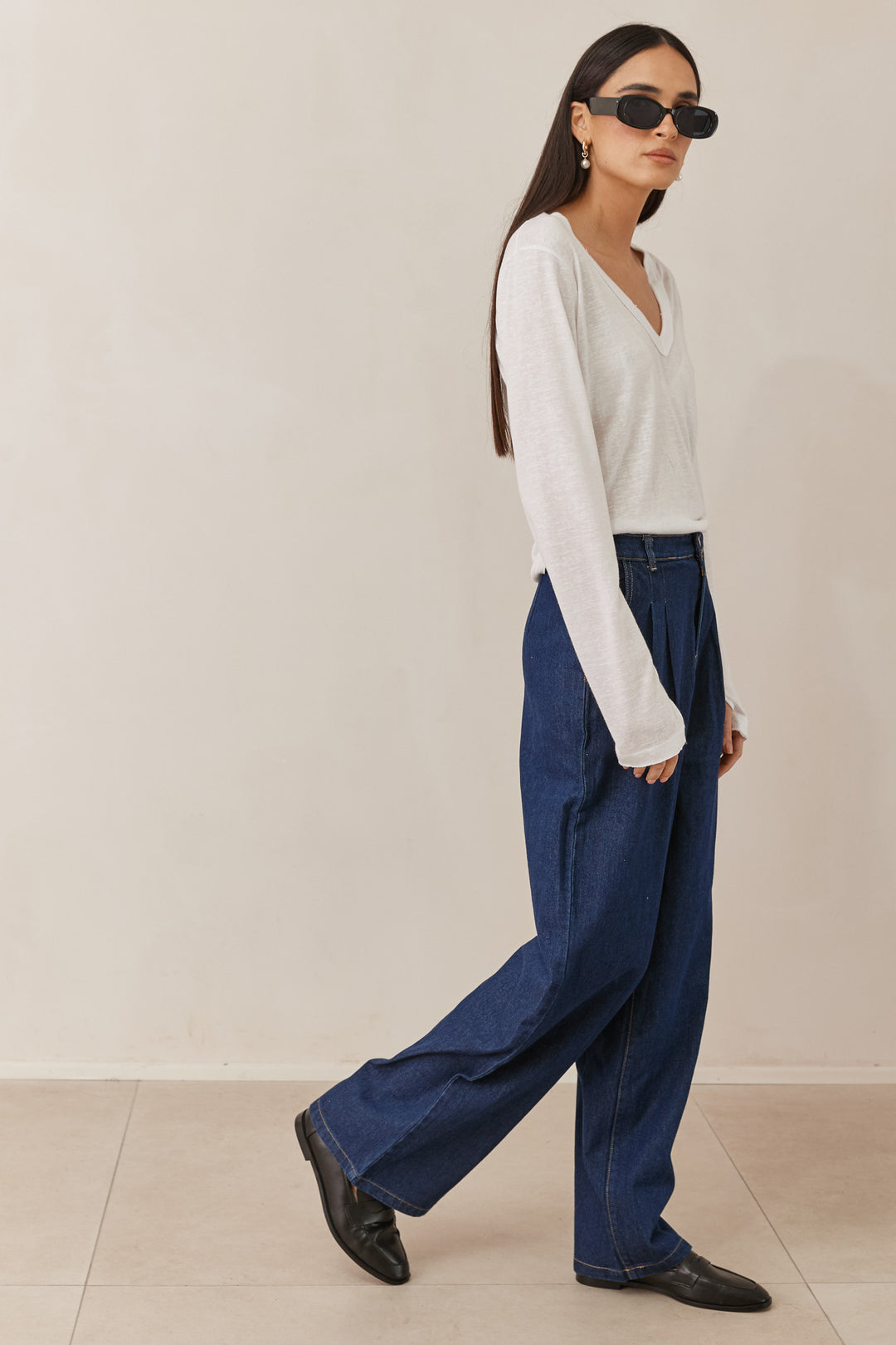 עגילי פרלז גולדי | זהב