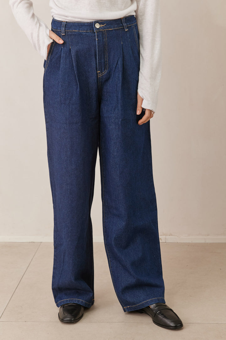 מכנסי אן דנים | ג'ינס כהה