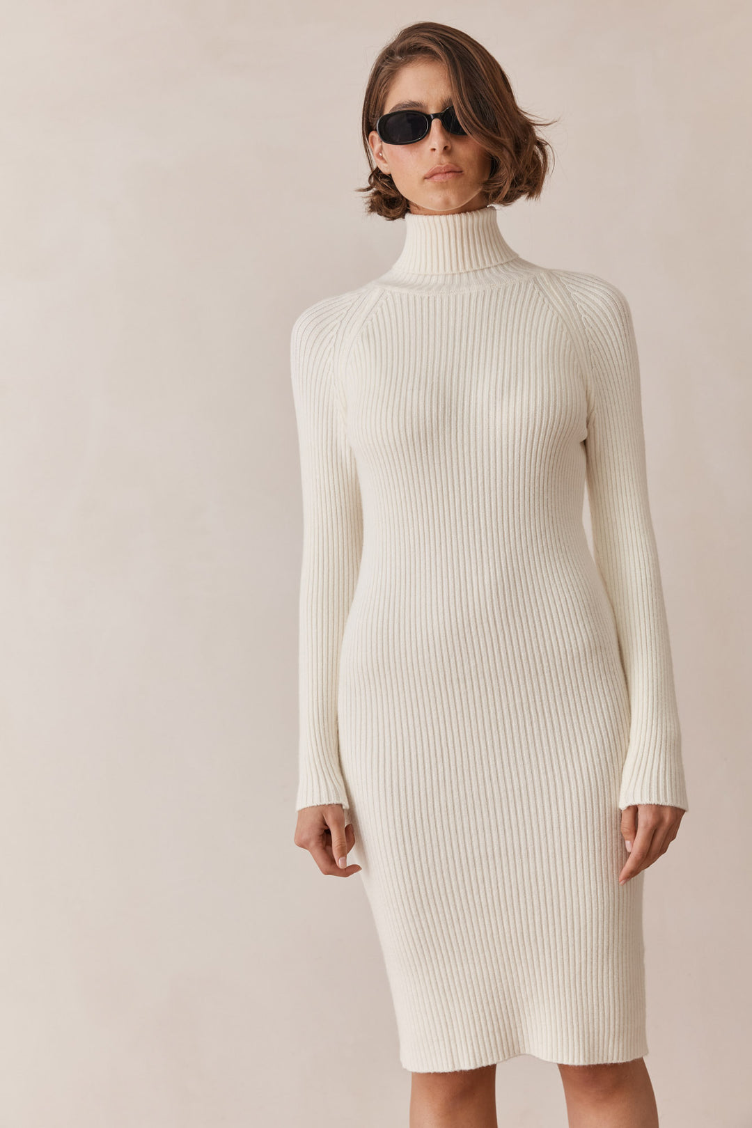 שמלת גולף קייסי אורך מידי | שמנת