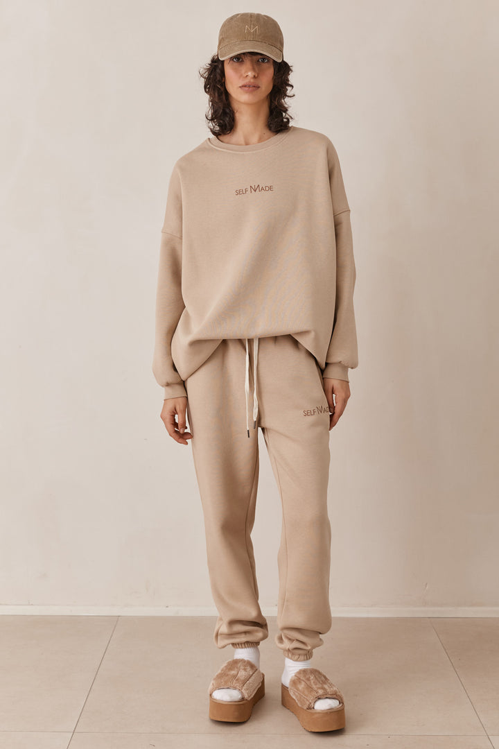 מכנסי פוטר SELF MADE | מוקה