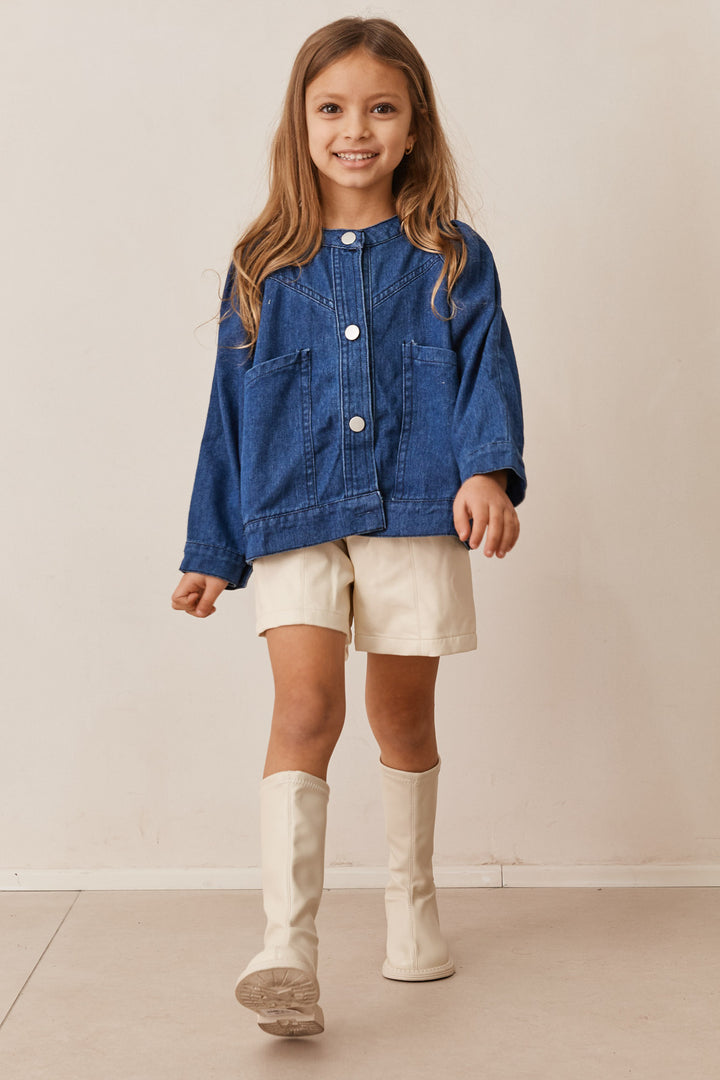 ג'קט דנים בשילוב כפתורים | ג'ינס