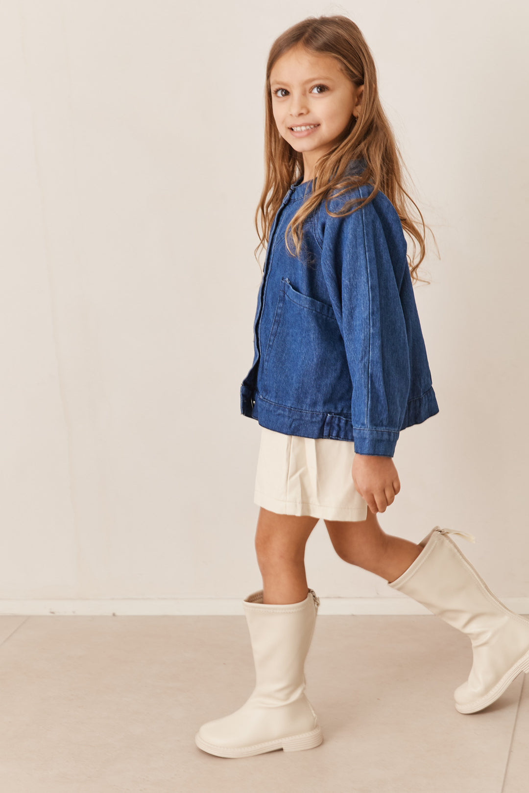 ג'קט דנים בשילוב כפתורים | ג'ינס