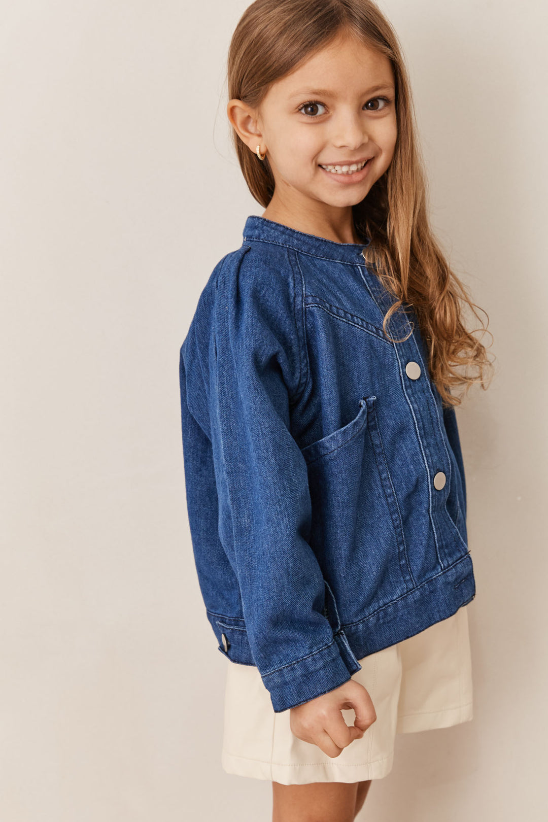 ג'קט דנים בשילוב כפתורים | ג'ינס