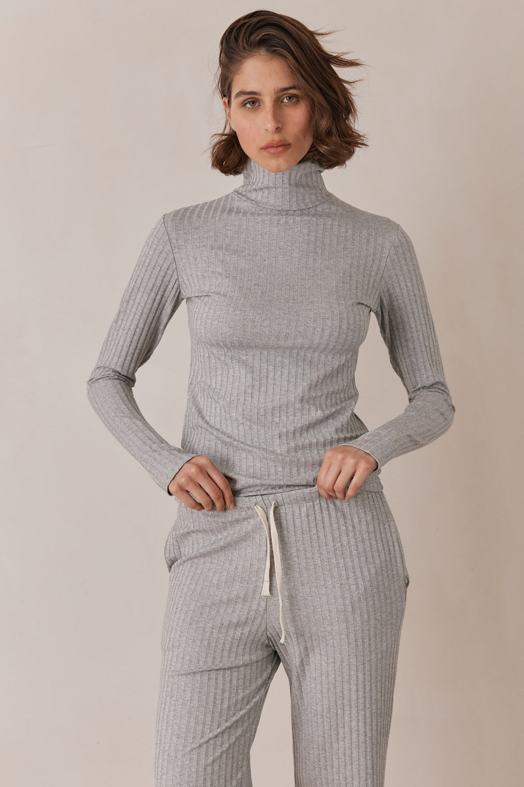 חולצת גולף קאיה שרוולי כפפה | אפור