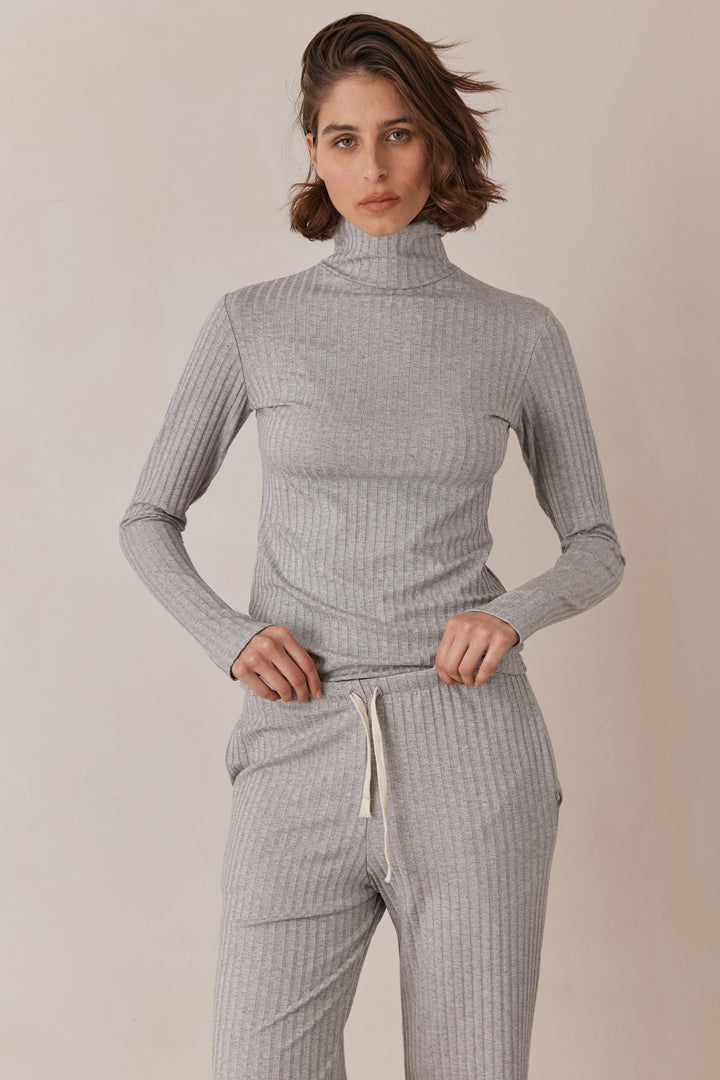 חולצת גולף קאיה שרוולי כפפה | אפור