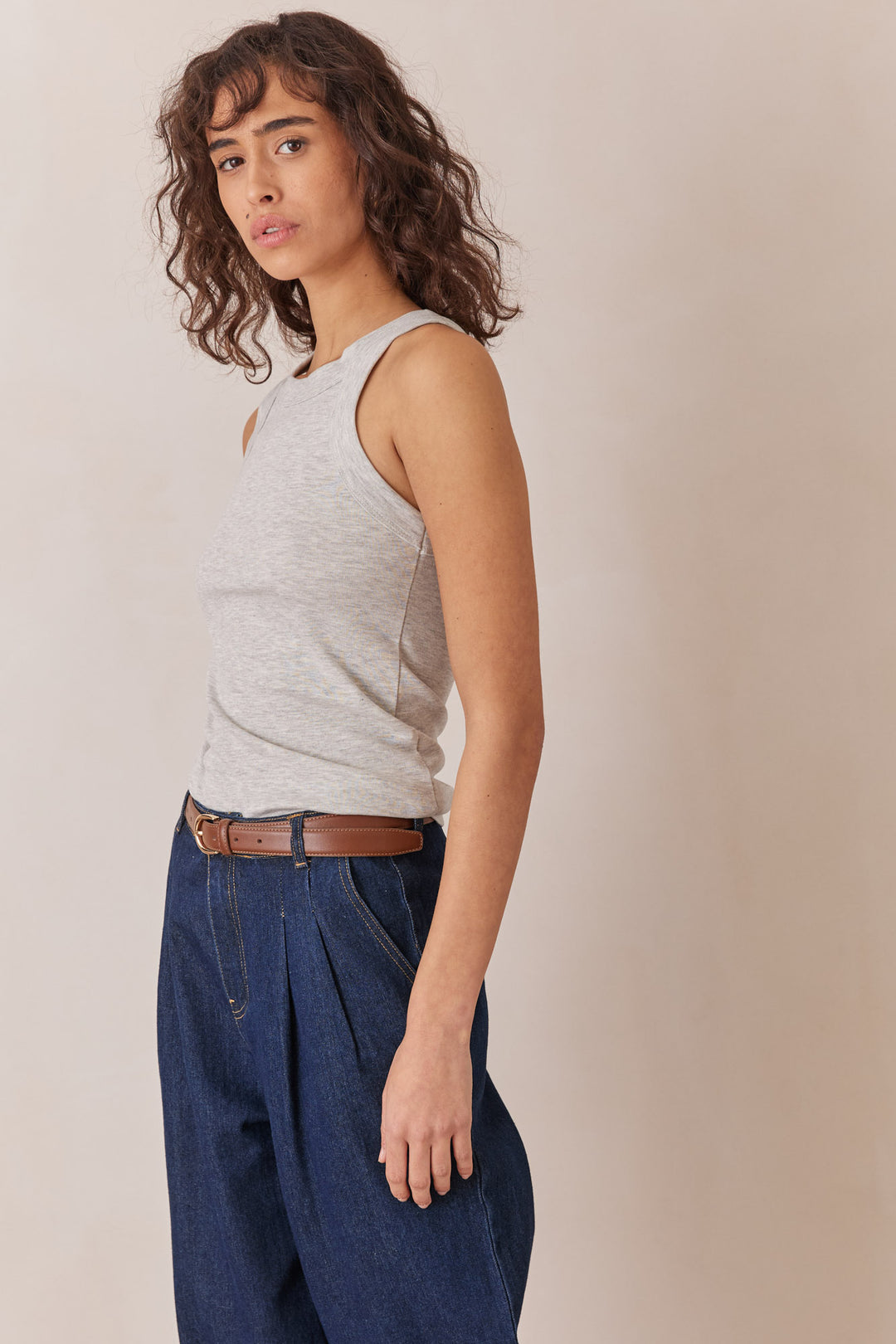 גופיית בייסיק הארלי | אפור בהיר