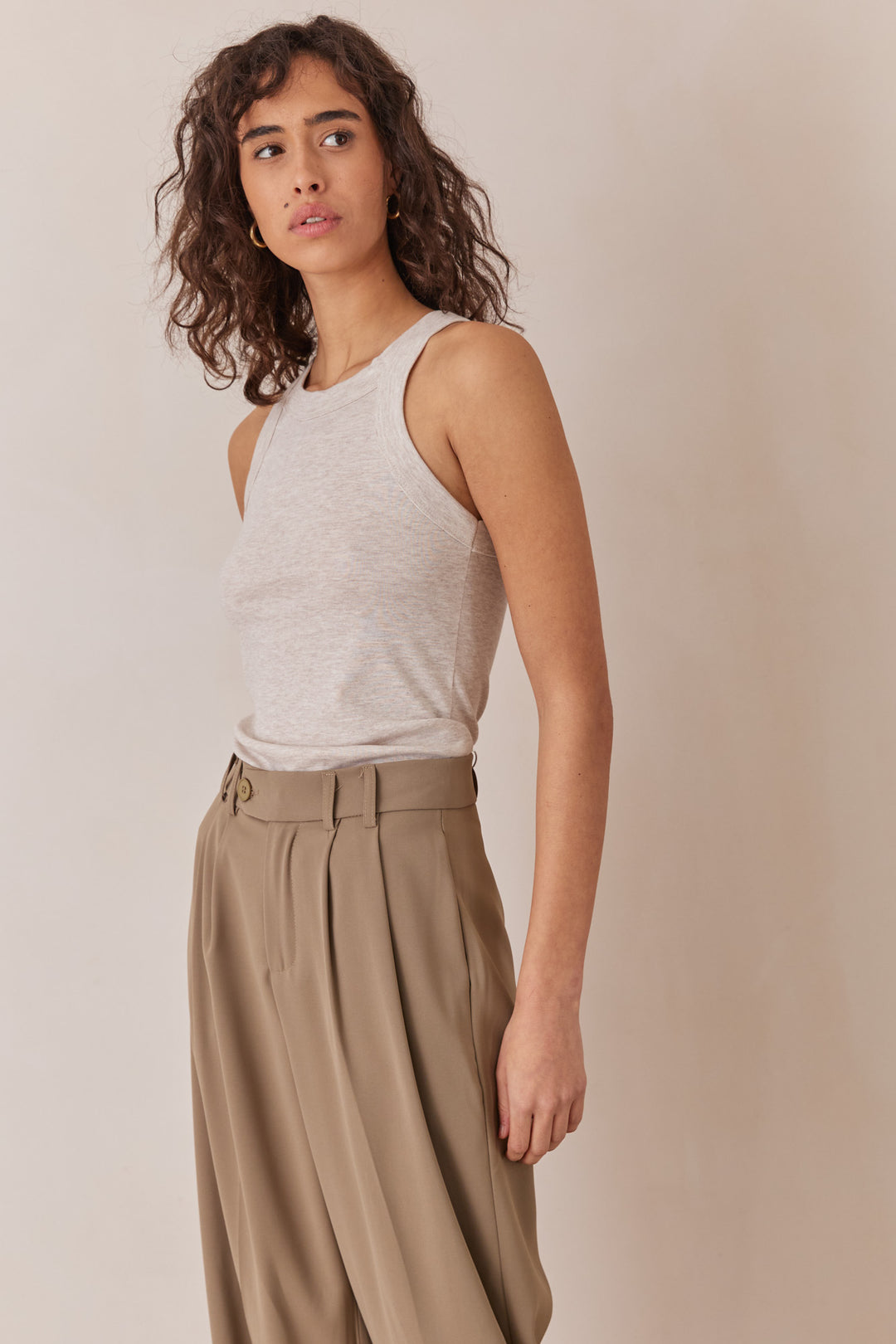 גופיית בייסיק הארלי | בז' מלאנז'