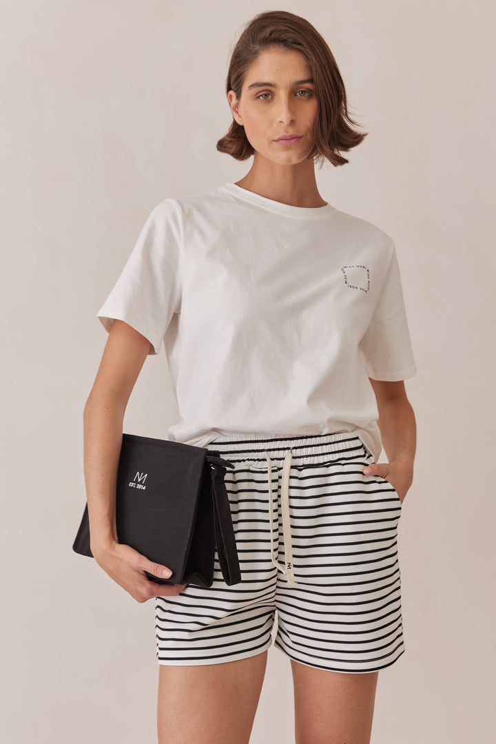 קלאץ' קנבס נורי בשילוב לוגו | שחור