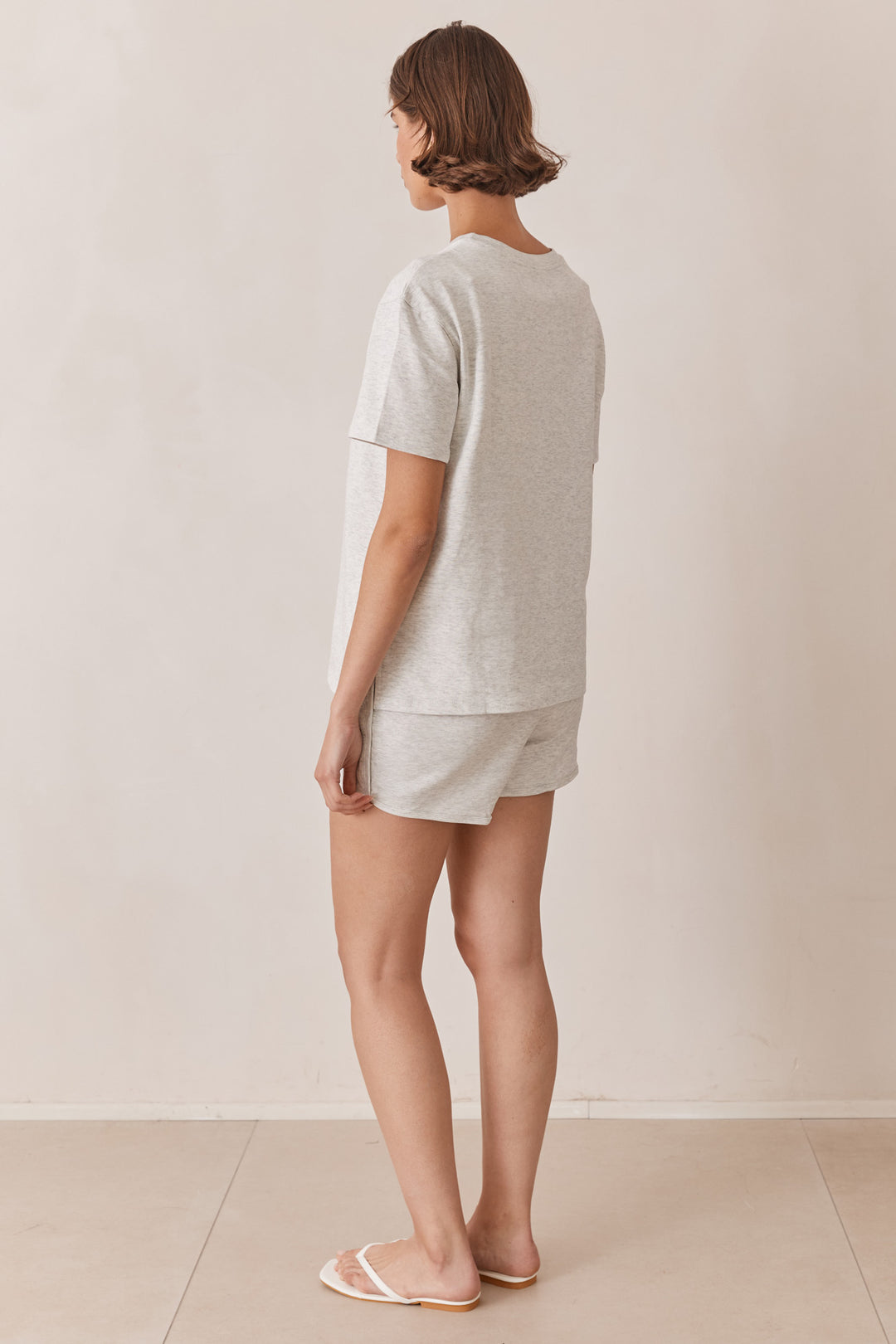 חליפת פרנסיס בשילוב רקמת לוגו | אפור בהיר