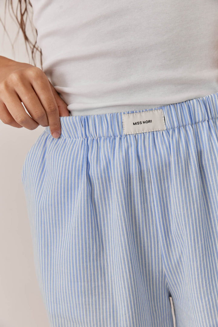 מכנסי פלרמו סטרייפס גזרה ישרה | כחול בהיר