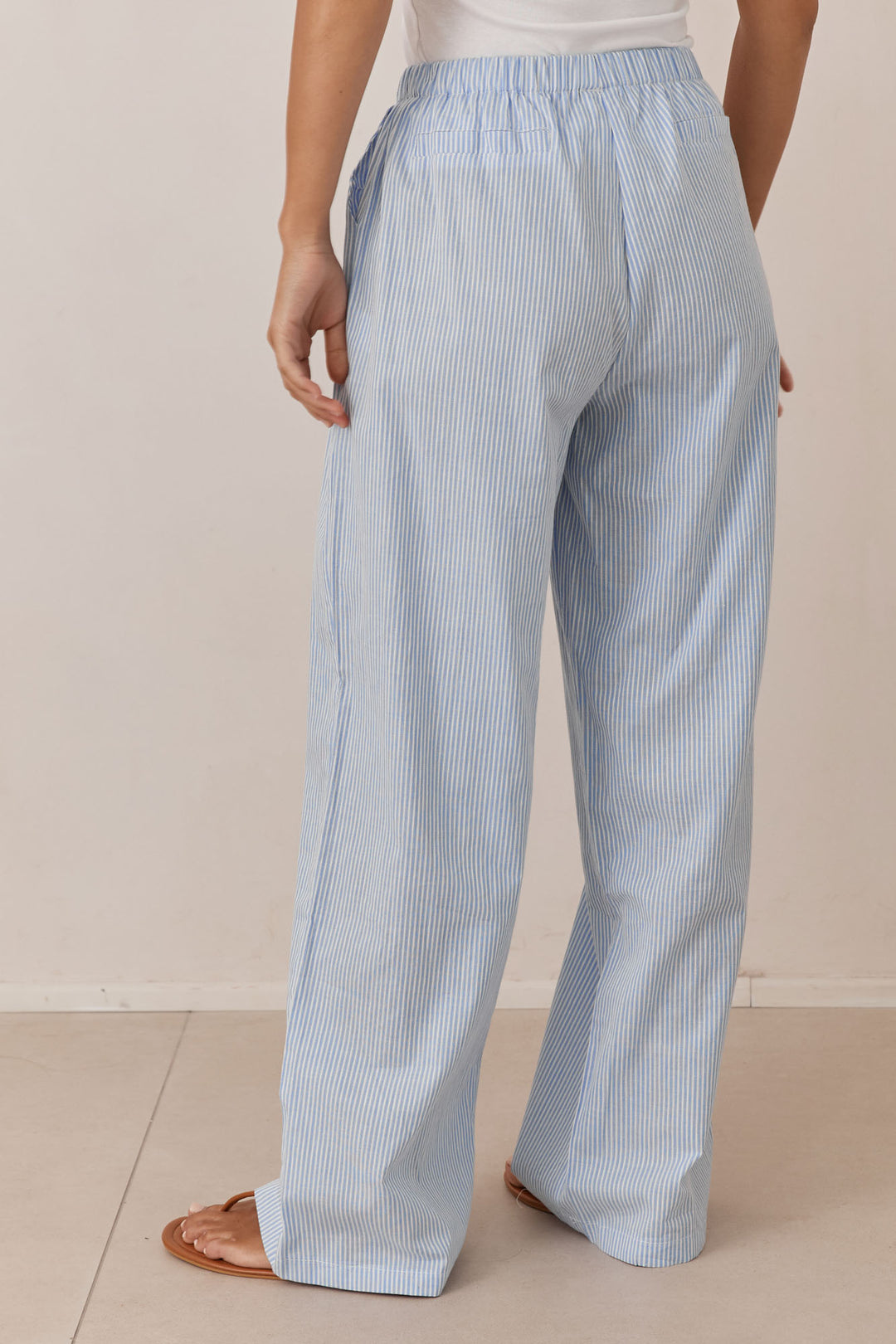 מכנסי פלרמו סטרייפס גזרה ישרה | כחול בהיר