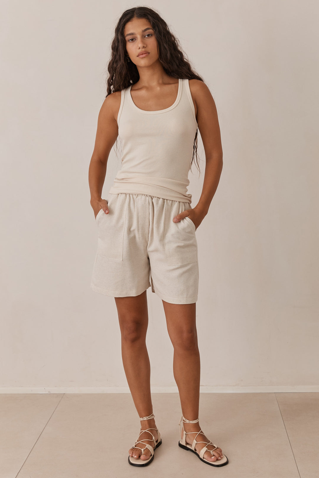 גופיית בייסיק סופי בד ריב דק | אבן