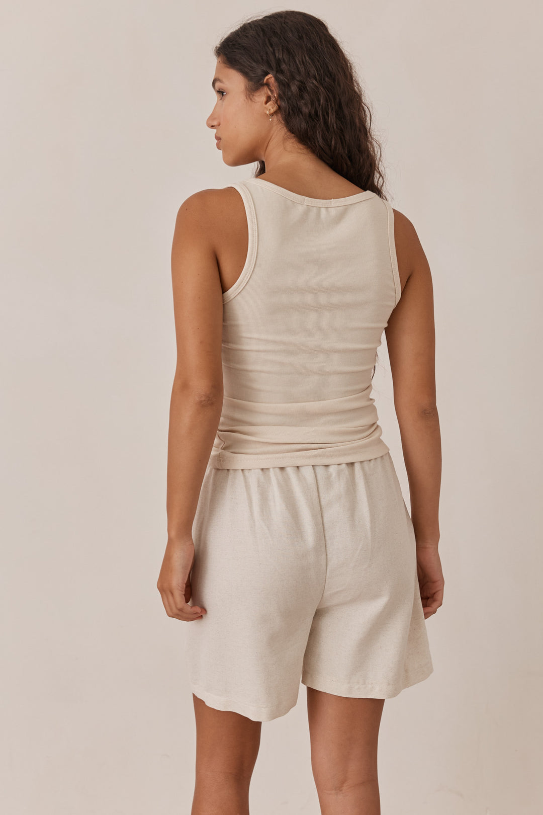 גופיית בייסיק סופי בד ריב דק | אבן