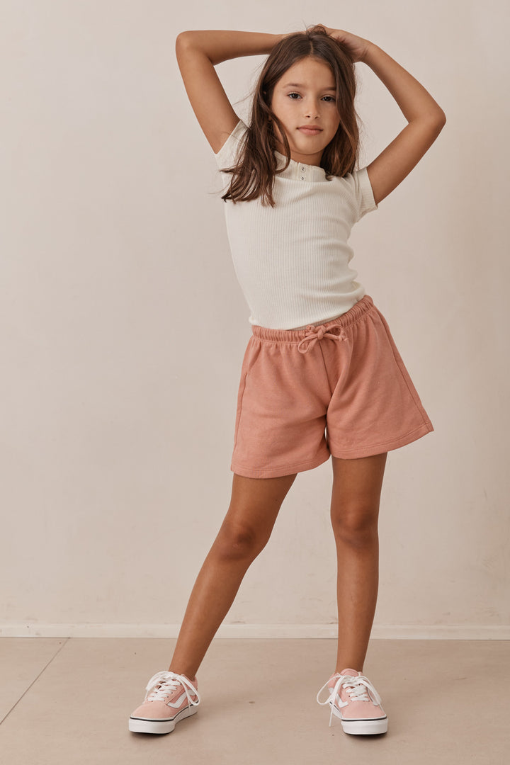 מארז מכנסי טרנינג פרנץ' טרי | אופווייט/ורוד/לבן ורוד