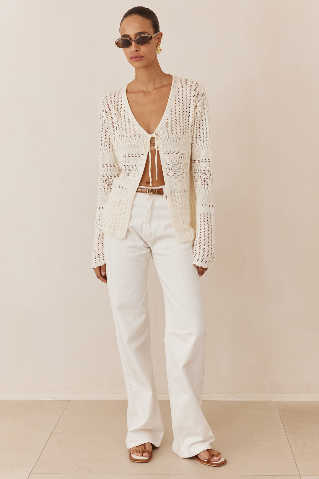 חולצת קרושה מילה סגירת קשירה | קרם