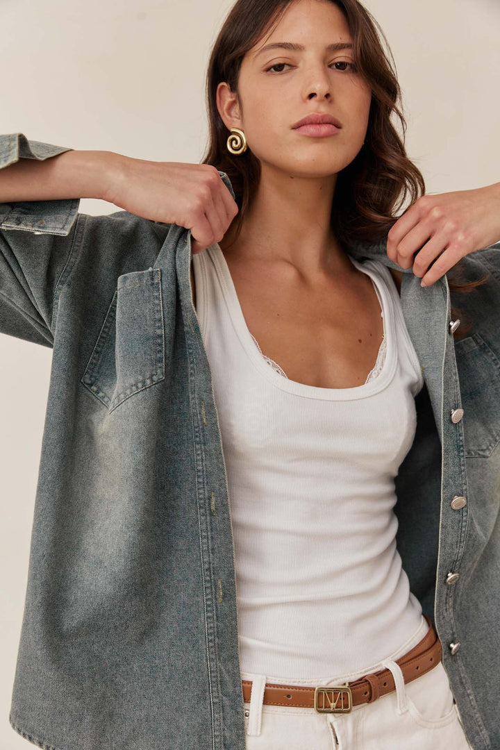 חולצת ג'קט ג'ינס אדוארד | ג'ינס