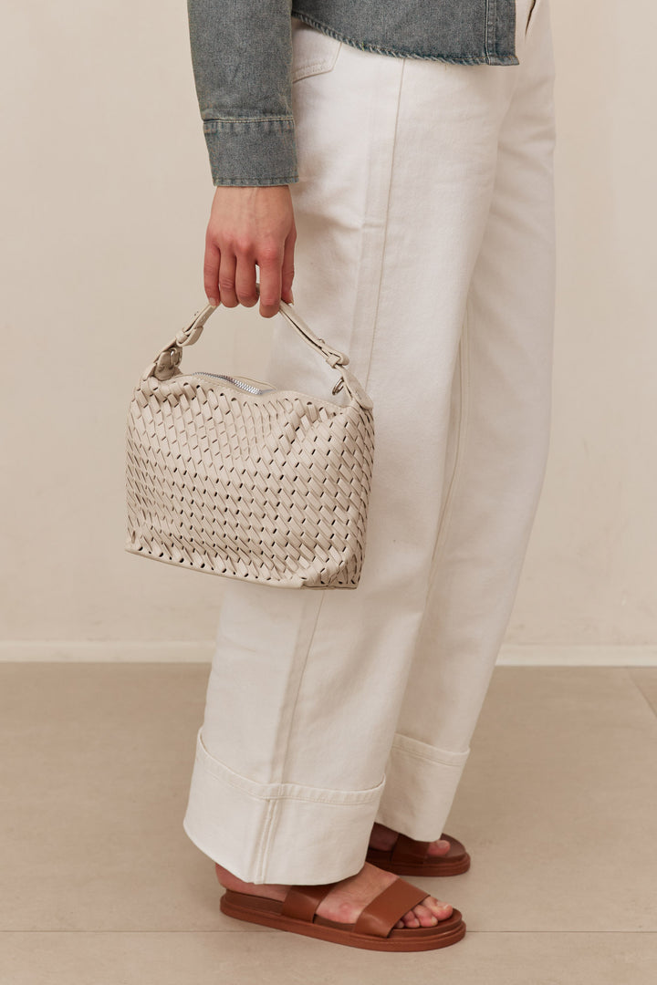 תיק קלוע רומא דמוי עור | אבן