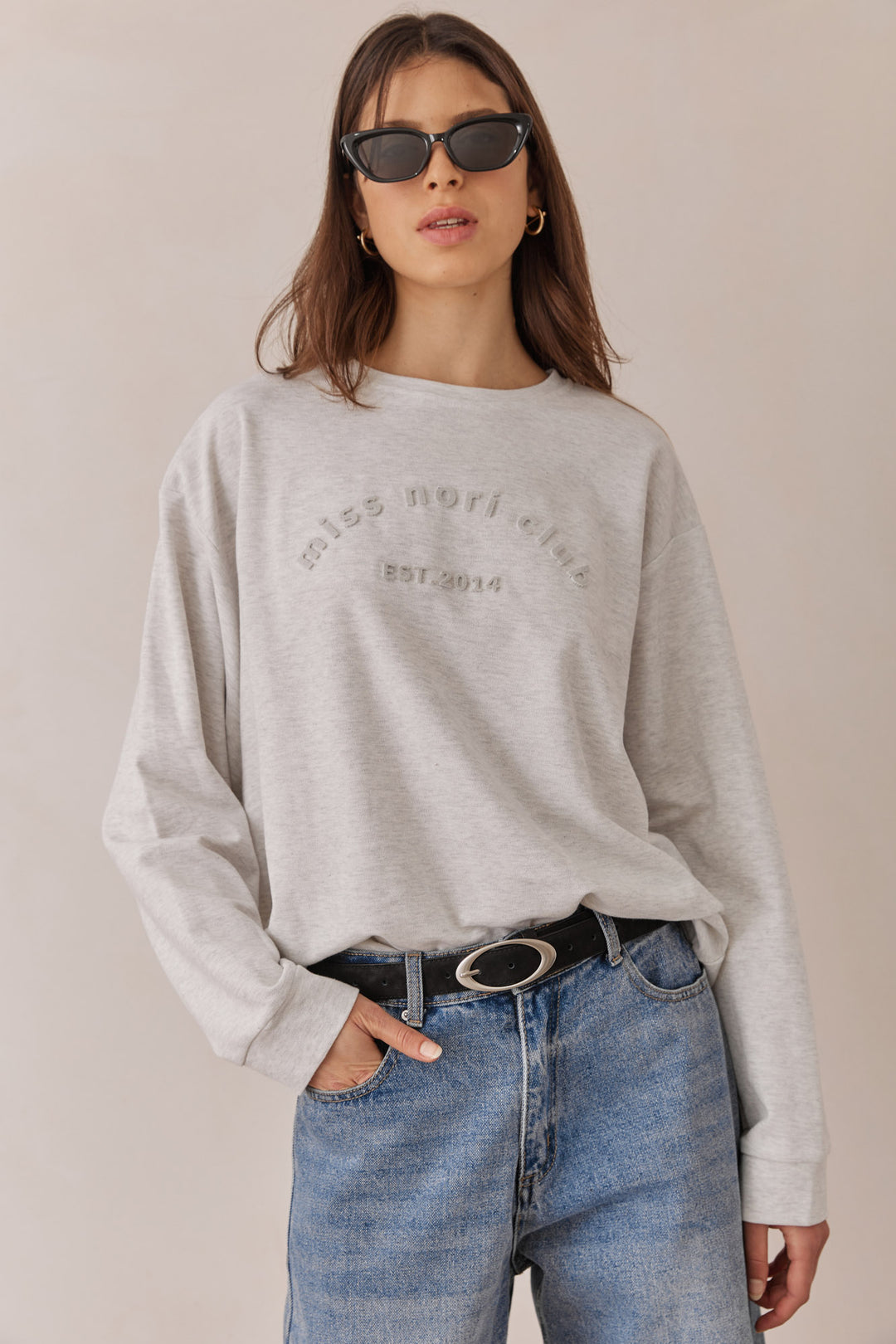 חגורת זמש כרמן אבזם עגול | שחור