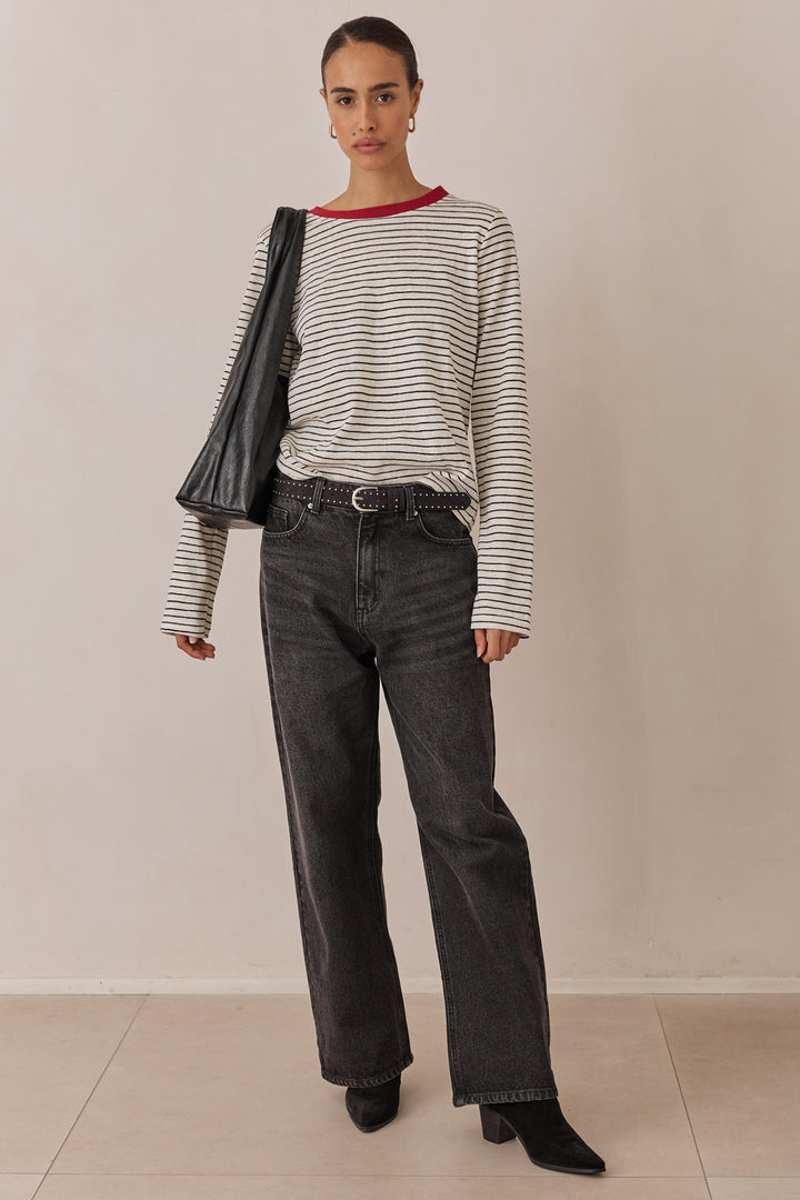 תיק צד הלני דמוי עור | שחור