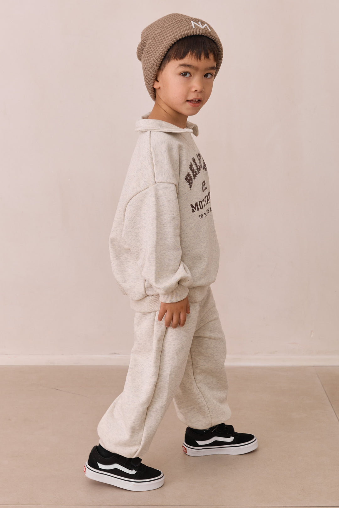 חליפת פרנץ' טרי BELIEVE  | אפור בהיר