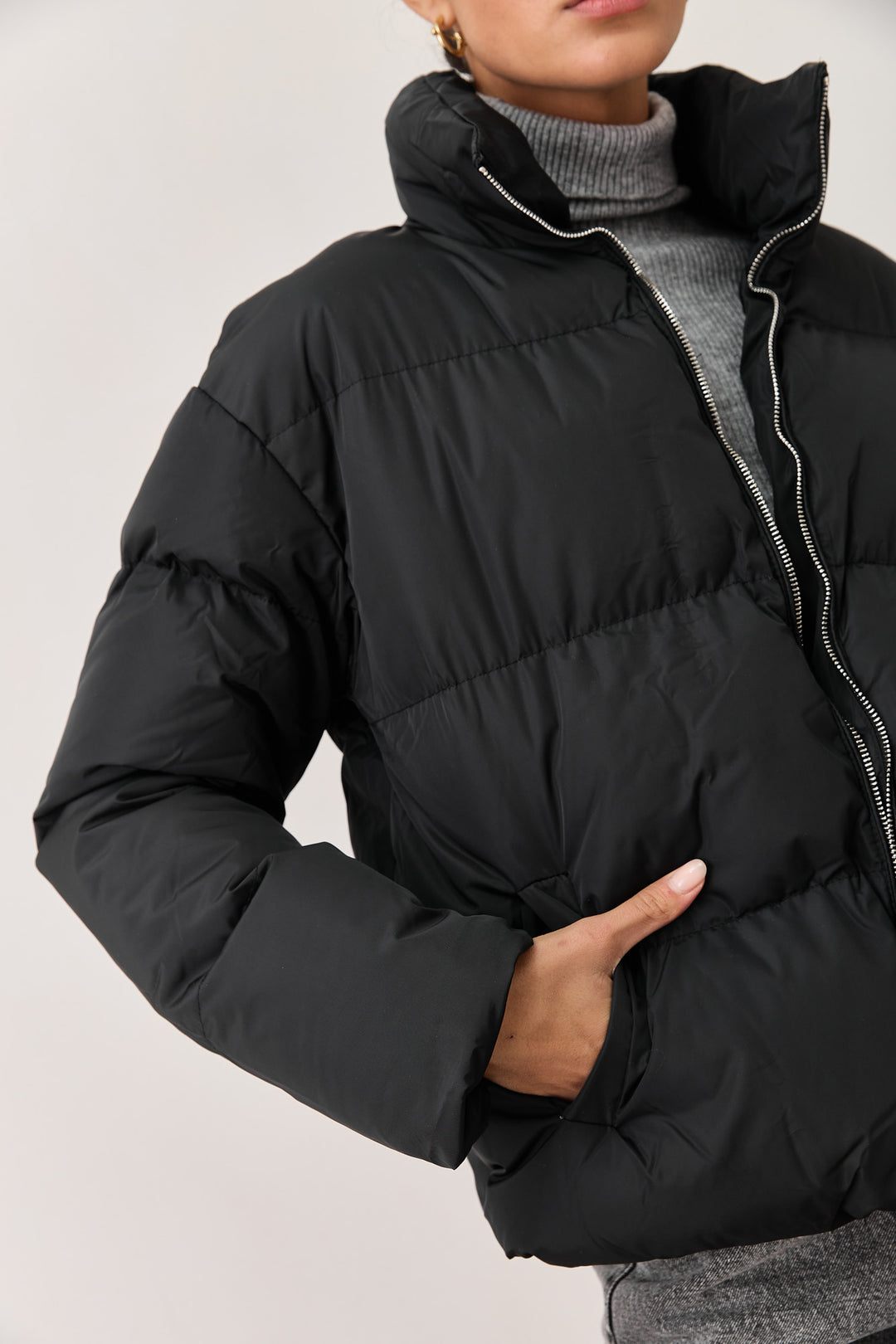 מעיל פוף דנבר | שחור