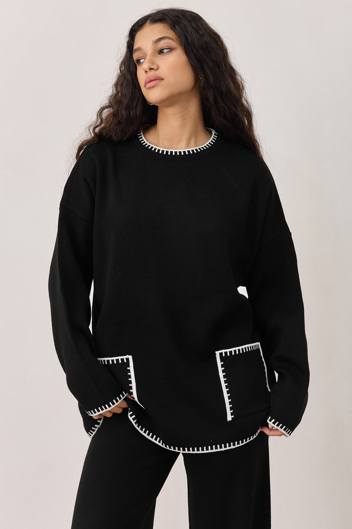 סריג אליוט תיפורים בולטים | שחור