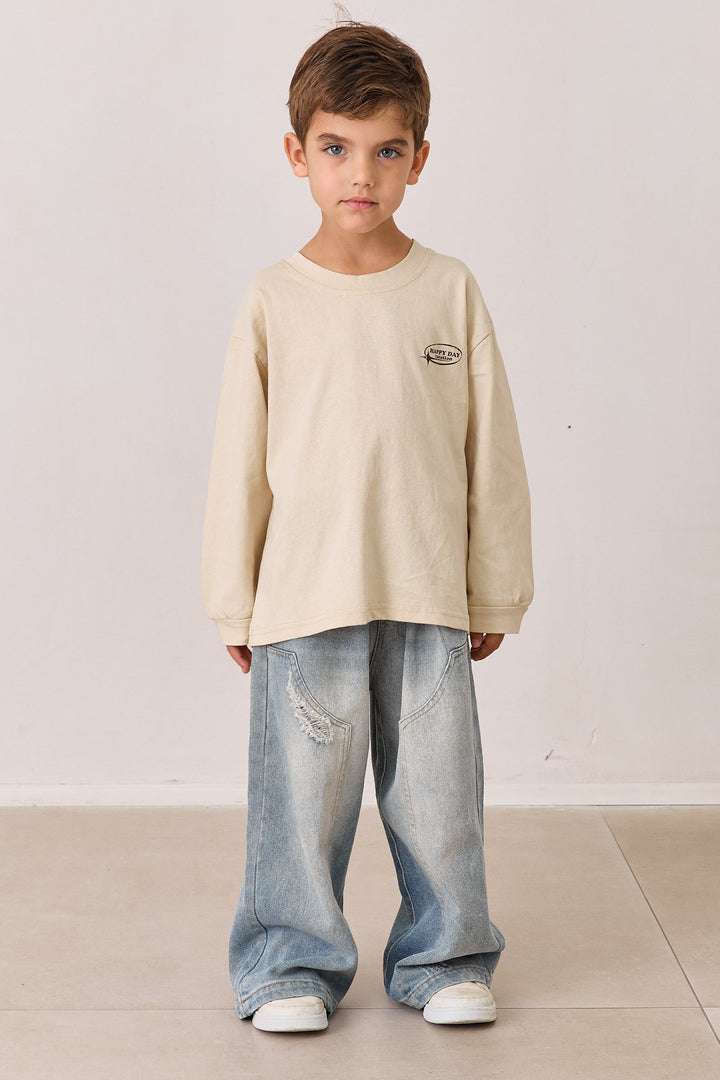 טי שירט HAPPY DAYS  | בז'