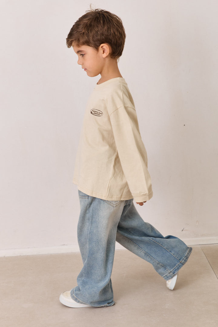 טי שירט HAPPY DAYS  | בז'