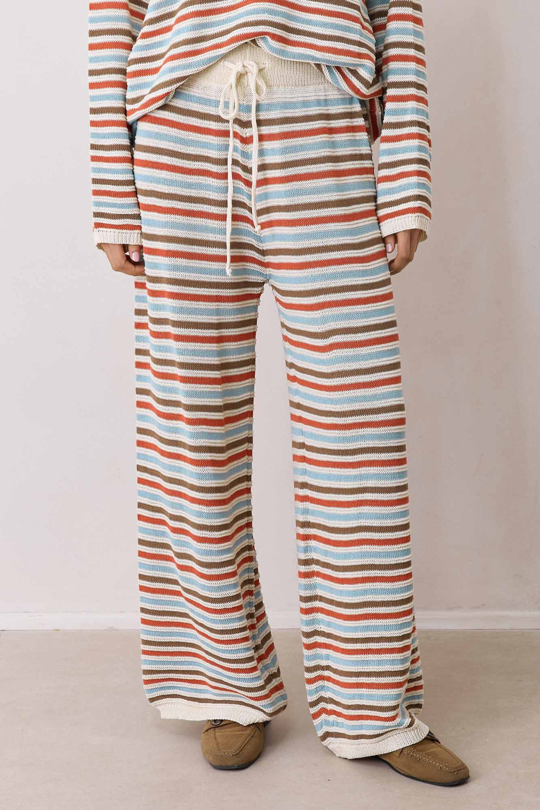 מכנסי סריג סן פרנסיסקו סטרייפס | צבעוני
