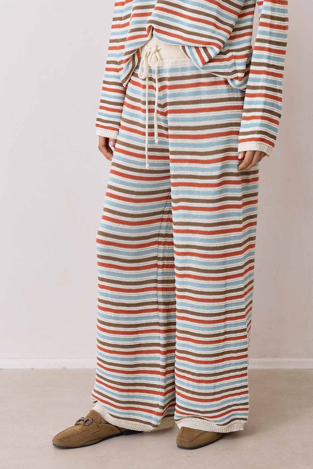 מכנסי סריג סן פרנסיסקו סטרייפס | צבעוני