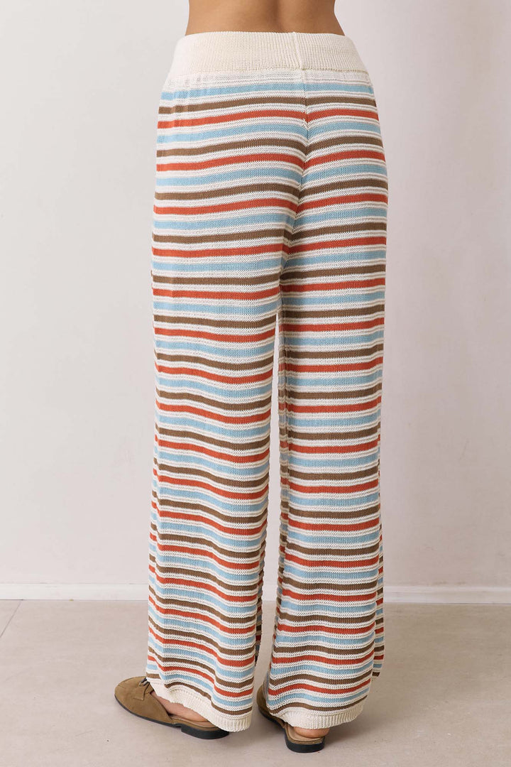 מכנסי סריג סן פרנסיסקו סטרייפס | צבעוני