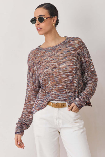 חולצת סריג אנט עם טקסטורה | צבעוני