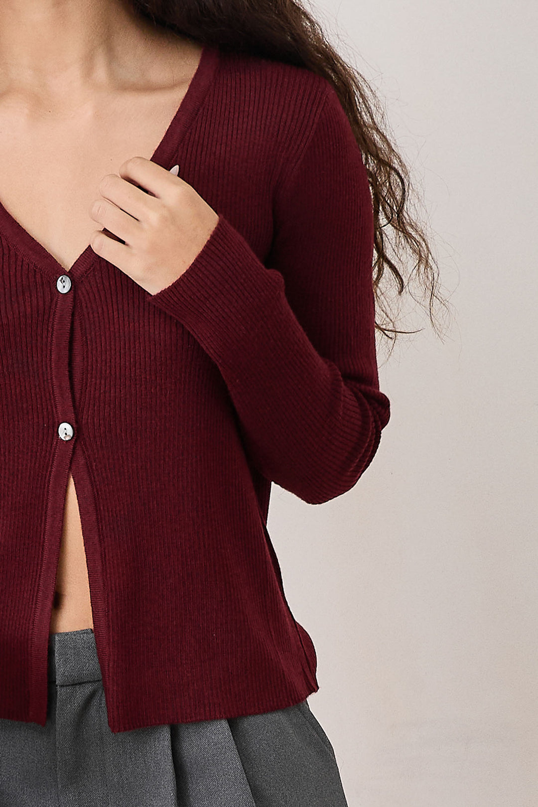 סריג כפתורים מילאן | בורדו