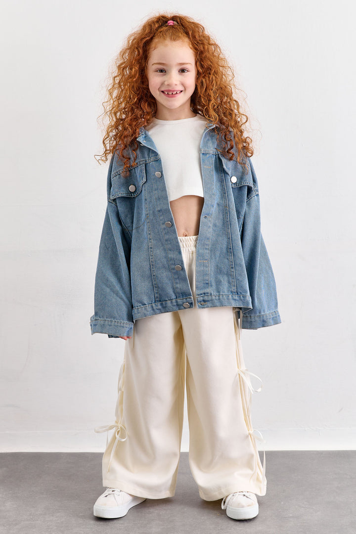 ג'קט דנים בשילוב כפתורים | ג'ינס